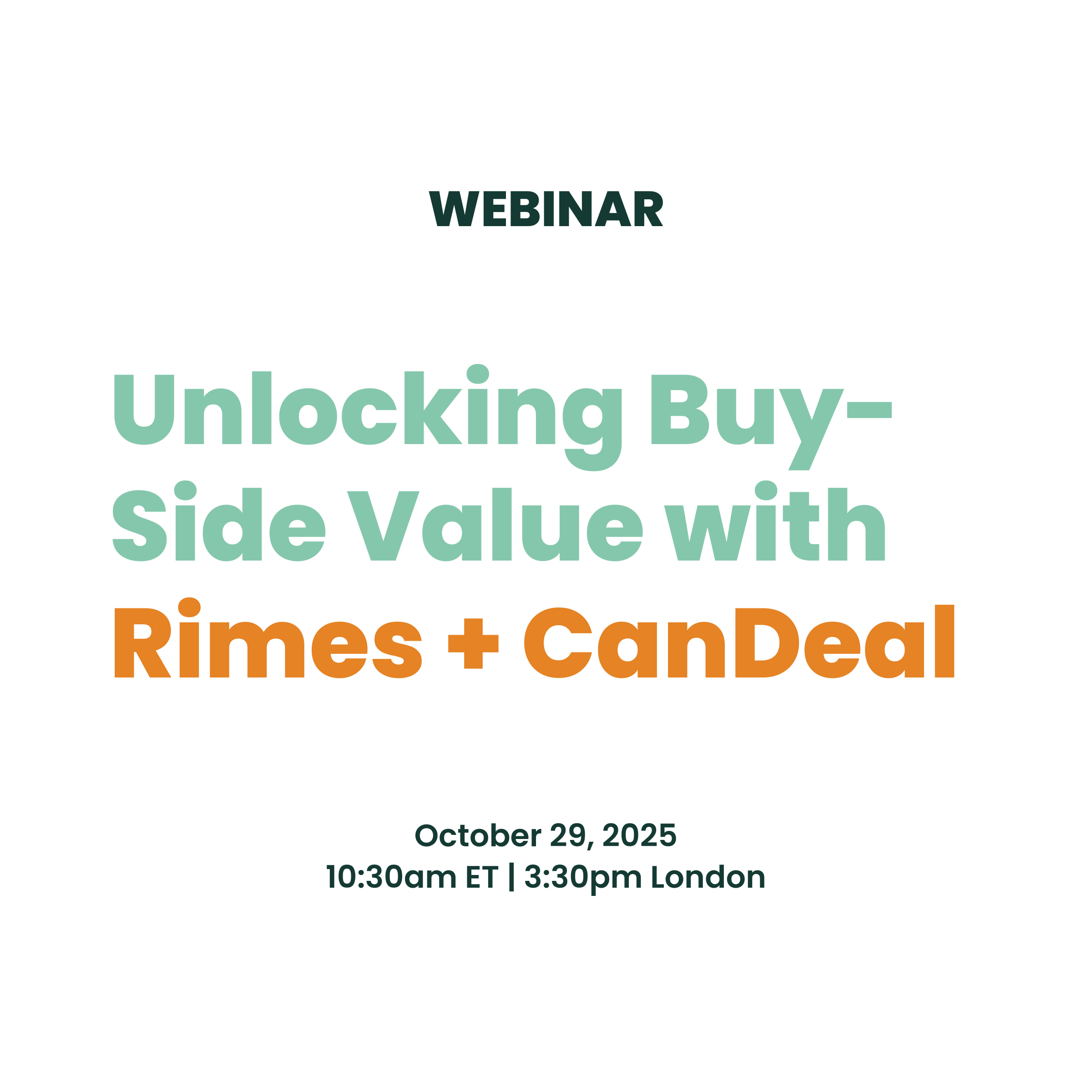 Unlocking Buy-Side Value with Rimes + CanDeal